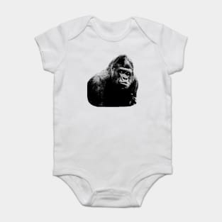 gorilla, silverback, ape, monkey, primate, wild, animal, wild animal, wildlife, wildlife, animal world Baby Bodysuit